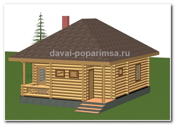 Баня с бассейном 6×8.5 метров