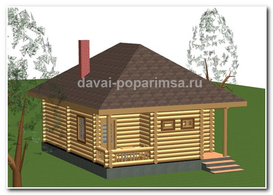 Баня с бассейном 6×8.5 метров