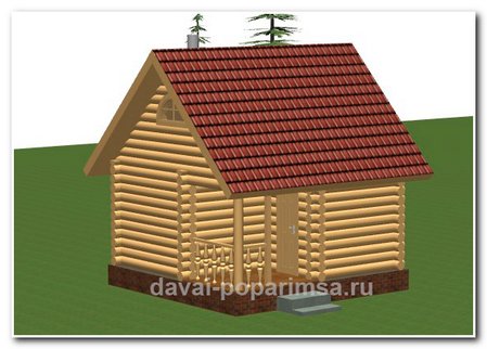Русская баня 4х4 и ее планировка