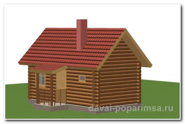 Русская баня 6х3 метров. Планировка